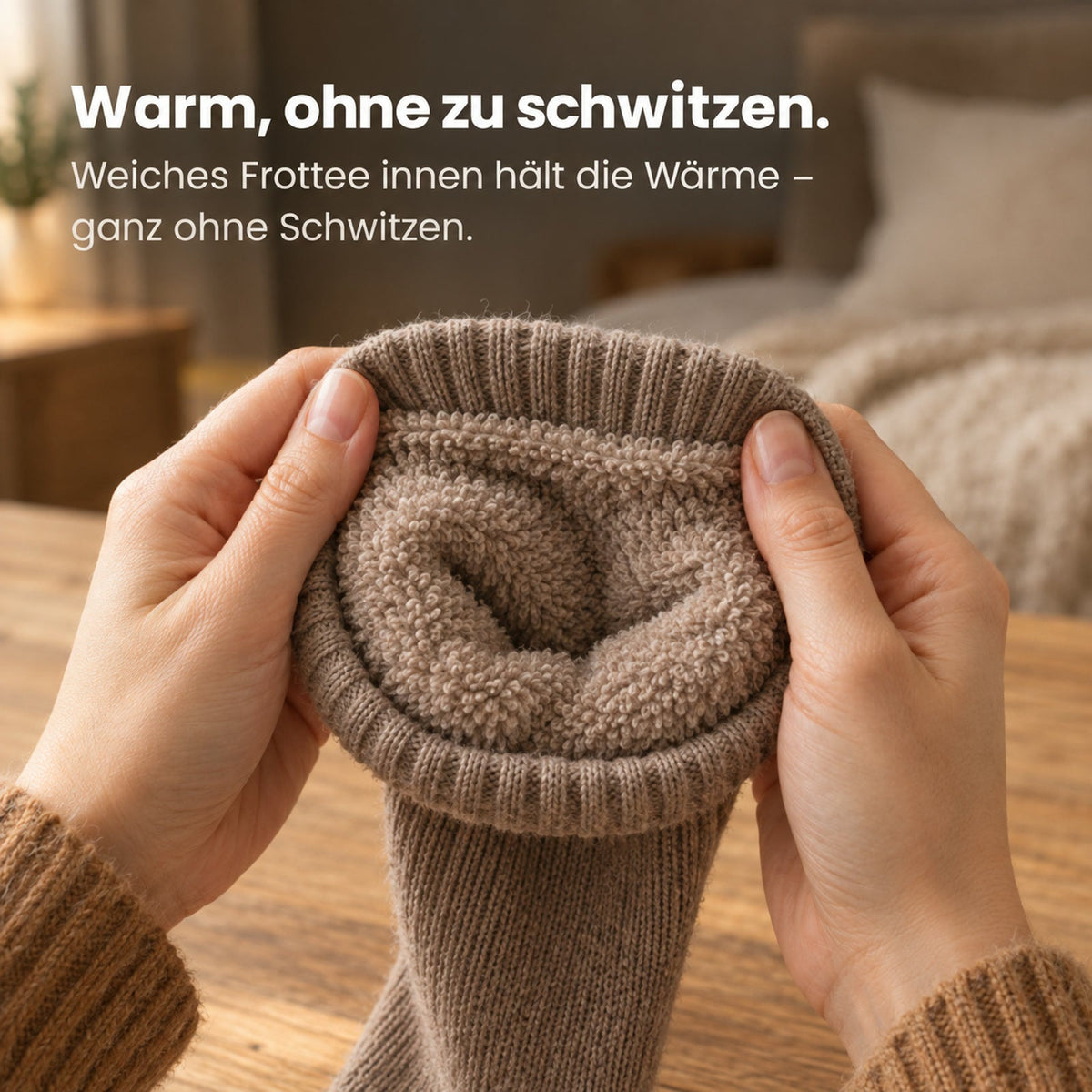Weiches Frottee innen